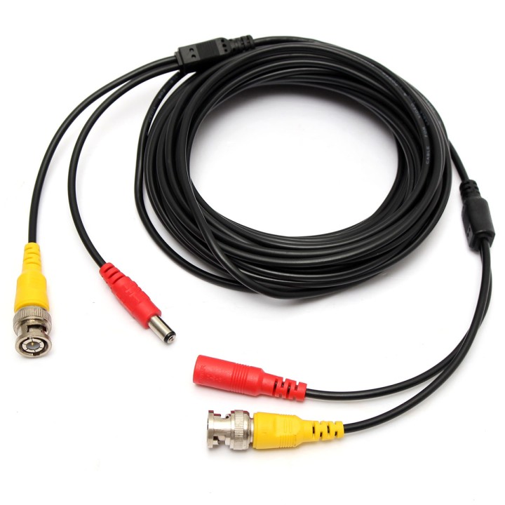 Security koax kabel rg59 + dc power 10,0m konig - 1