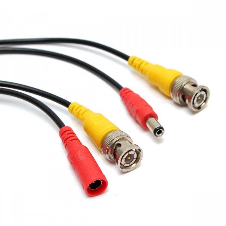 Security koax kabel rg59 + dc power 10,0m konig - 4