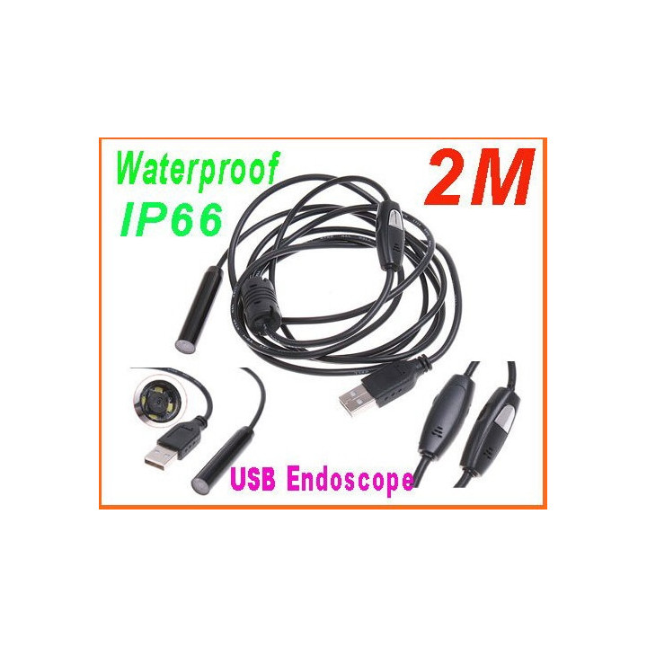 Usb endoscope ip66 waterproof inspection camera borescope 2m jr international - 4
