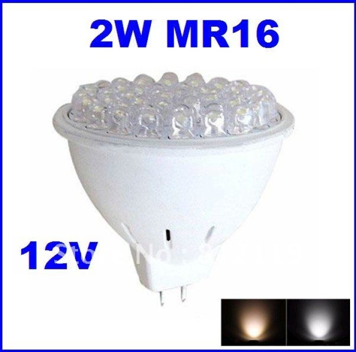 Bombilla 36 led, color blanco 12v mr16 12vac 2w jr international - 1