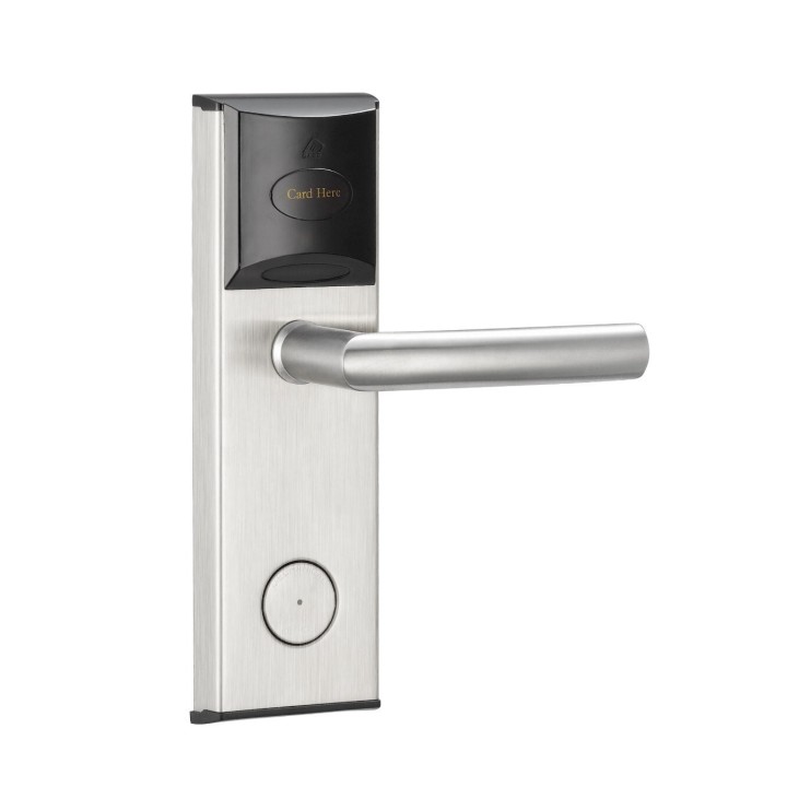 Lector de tarjetas RFID inteligente sin llave Cerraduras de puerta de hotel de acero inoxidable