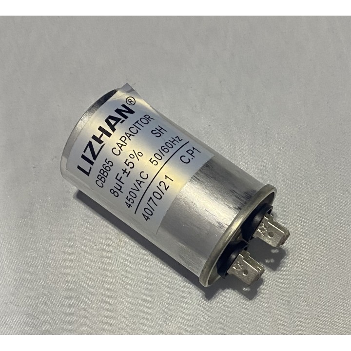 Condensador de arranque CBB65 8UF motor Compresor Aire acondicionado 450v refrigerador lavadora