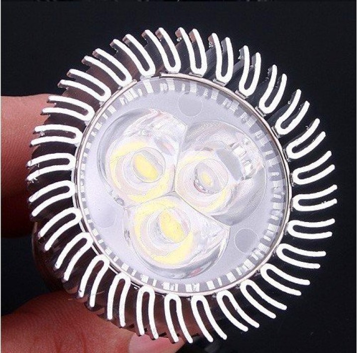 Bombilla 3 led, color blanco cálido 12v mr16 12vac 3w eminent - 3