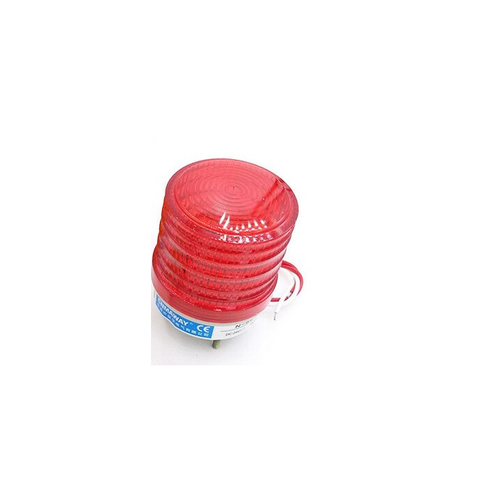 Luz estroboscópica roja 12/24/N-5041 V 220 LED de advertencia pequeña alarma de seguridad intermitente