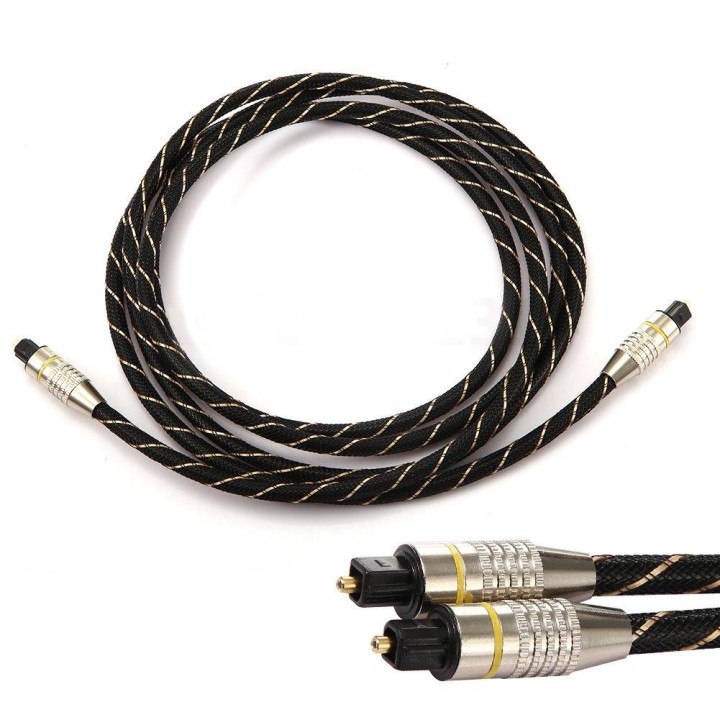 Cable fibre optique audio od6 cordon numerique toslink 1M pour barre son tv cd dvd
