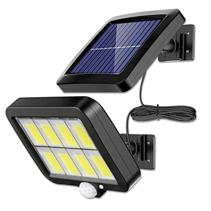 100 COB ha condotto la lampada solare all'aperto con la luce dell'interno del rivelatore di moto