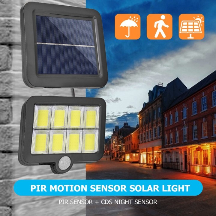 Solar-Außenleuchte 100 COB Led mit Bewegungsmelder Innenleuchte