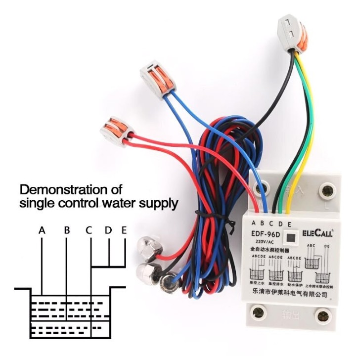 Conjunto de 3 sensores de inducción con cable Sensor de nivel de agua de nivel de tanque de 5 m