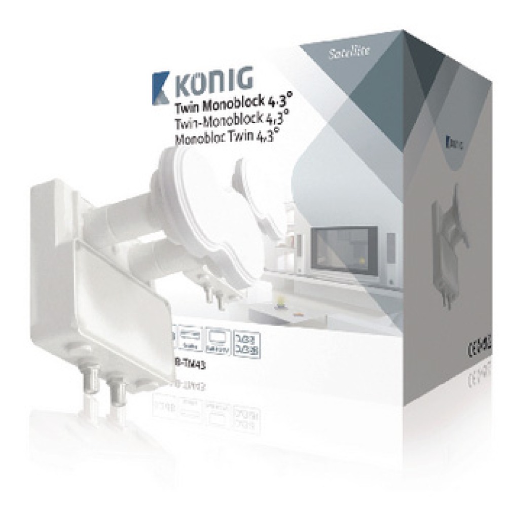 tete universal LNB Monoblock Twin Monoblock 4.3 dB 0.2 °