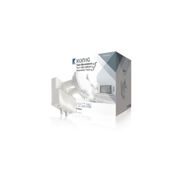 tete universal LNB Monoblock Twin Monoblock 4.3 dB 0.2 °