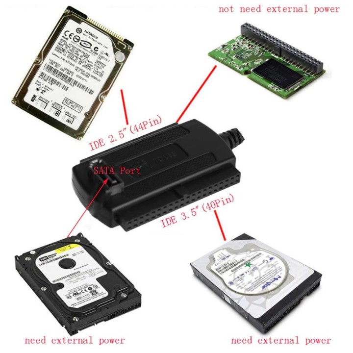 Adaptador usb 2.0 a ide sata convertidor ide / s ata para dvd portátil hdd portátil