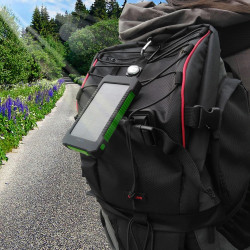 Chargeur Solaire Portable 30000mAh de Batterie Externe Voyage pour iPhone X 6 7 8 Plus