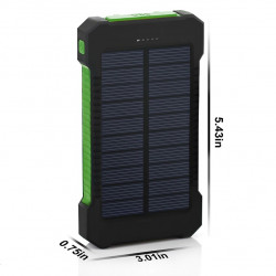 Chargeur Solaire Portable 30000mAh de Batterie Externe Voyage pour iPhone X 6 7 8 Plus