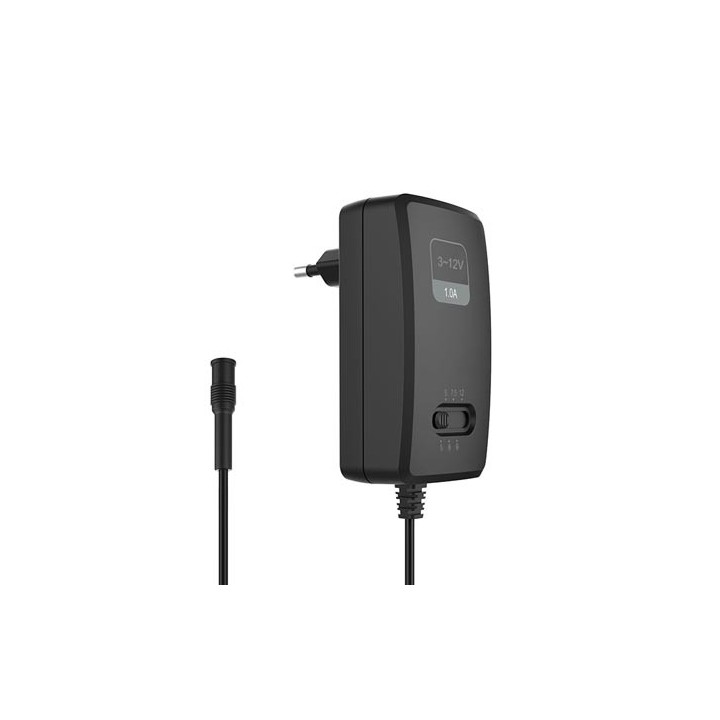 Fuente de alimentación 110v 220v 240v salida regulable de 3 a 12v 1a 6 enchufes