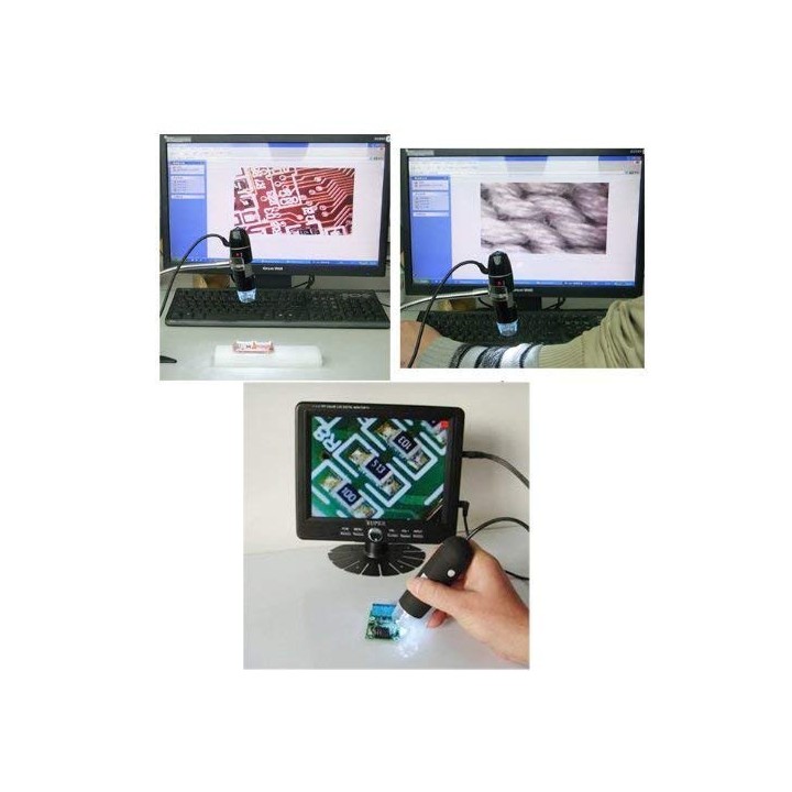 500X microscope électronique Zoom optique 8 LED USB Microscope Digital pour Science