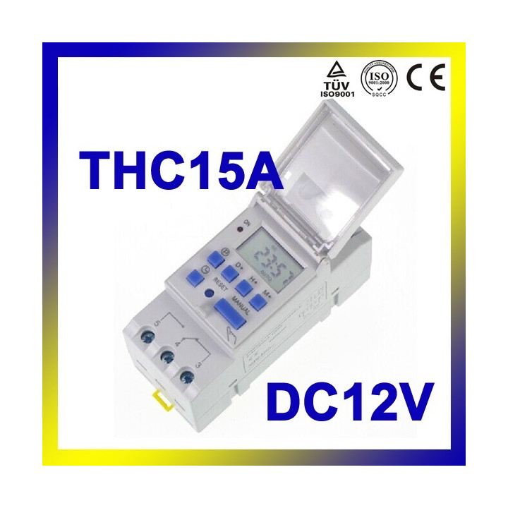 Thc15a digital lcd power weekly programmable timer dc 12v time relay switch jr international - 8