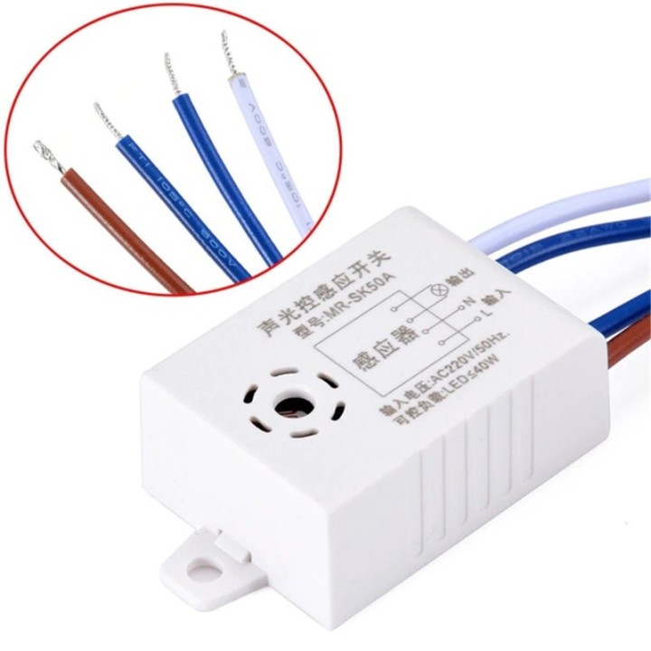 Sound noise detector for 220v light ignition MR-SK50A Auto On Off on off switch