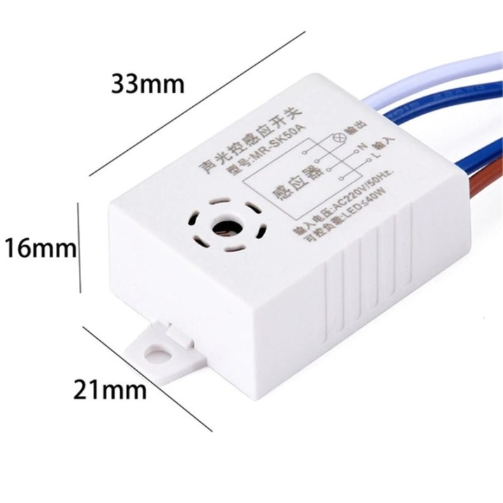 Sound noise detector for 220v light ignition MR-SK50A Auto On Off on off switch