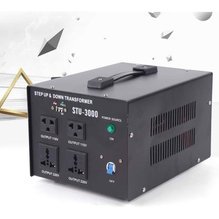 Convertitore elettrico cambia tensione 220 verso 110vca trasformatore 220v 110v 3000w corrente adattatore converter