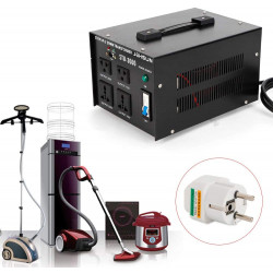 Convertitore elettrico cambia tensione 220 verso 110vca trasformatore 220v 110v 3000w corrente adattatore converter