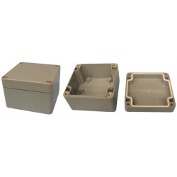 Sealed abs enclosure dark grey 82 x 80 x 55mm