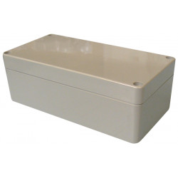 Sealed abs enclosure dark grey 160 x 80 x 55mm