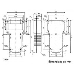 T gehäuse schwarz 237 95 x 131 95 x 43mm offenes display g858bo
