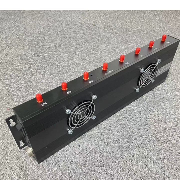 220V jammer signal blocker 8 antennas GSM 2G 3G 4G Wifi 2.4GHz GPS DCS CDMA