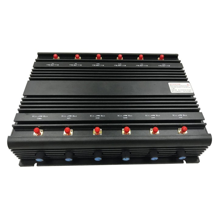 220 V Störsender Signalblocker 8 Antennen GSM 2G 3G 4G Wifi 2,4 GHz GPS DCS CDMA