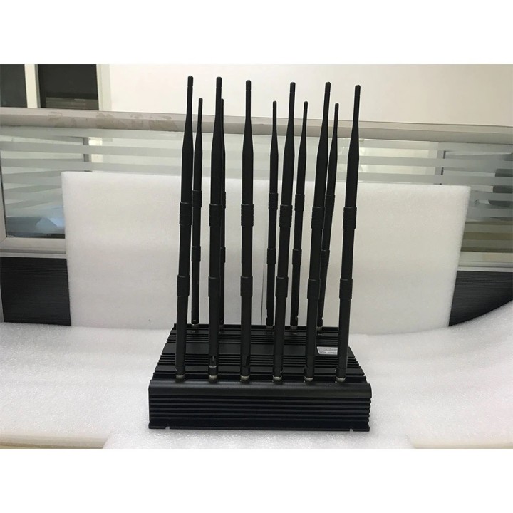 220V blocco segnale jammer 8 antenne GSM 2G 3G 4G Wifi 2.4GHz GPS DCS CDMA