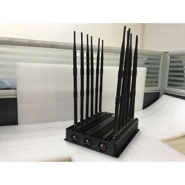 Brouilleur 220V bloqueur signal 8 antennes GSM 2G 3G 4G Wifi 2.4GHz GPS DCS CDMA