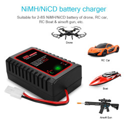 N8 Nimh Nicd Caricabatteria 110-240V 2A 20W AC 2s-8s 2.4v 3.6v 4.8v 6v 7.2v 8.4v 9.6v Tamiya
