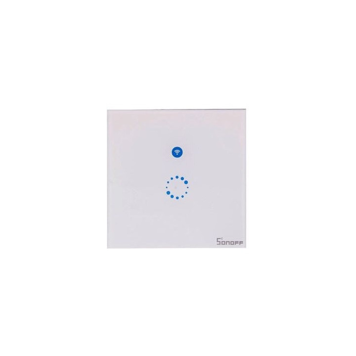 Interruptor táctil 2A sonoff 8.6/ 8.6 90-250v ac inalámbrico UE Wifi 802.11 bgn Panel de vidrio LED táctil