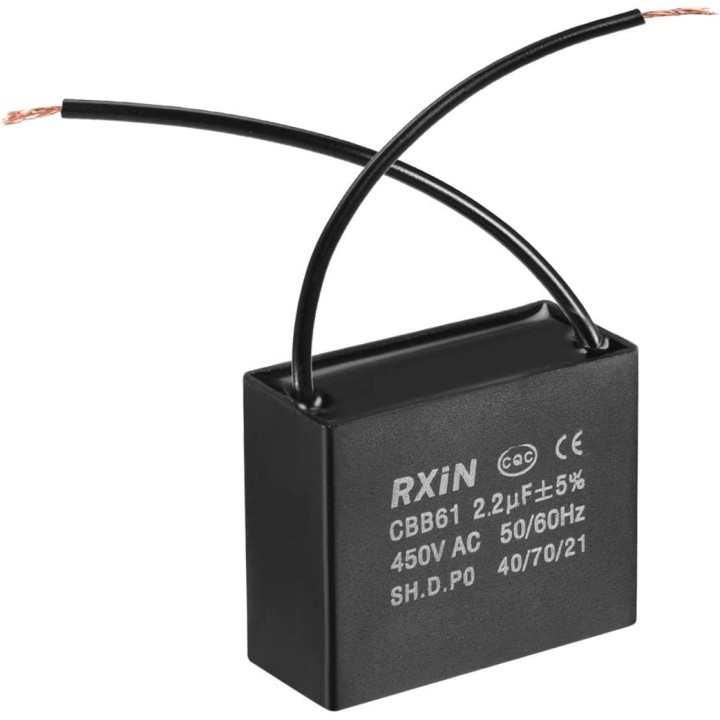 Capacitor cbb61 2.2uf 450v 2.2mf 2.2 mf uf micro farad 50/60hz condo motor start