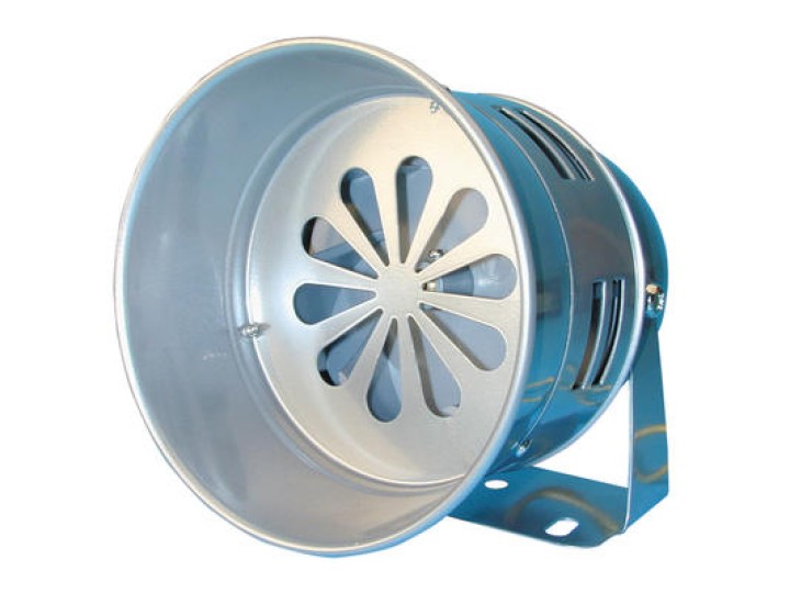 Sirena a turbina grigia 220vca 0.6a 1000m 115db syf 1 sistema allarme sonoro elettromeccanico legrand - 2