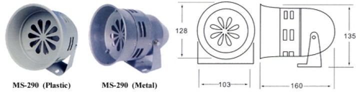 Electromechanic turbine siren 115db turbine siren, 220vac 0.6a 1000m turbine siren sonore protection alarm system interior turbi