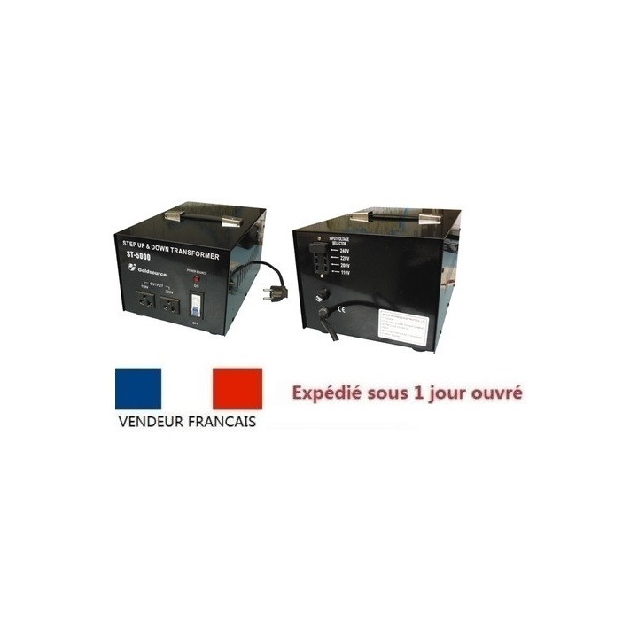 Convertisseur de tension electrique 5kw 110v 220v 5000w crête 6600w 240v vers 110v ou 220v st-5000