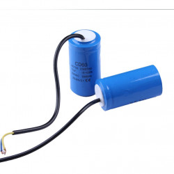 Condensateur 75mf 75 mf micro farad 250v condo demarrage moteur condo à fil CD60 75UF 50/60Hz