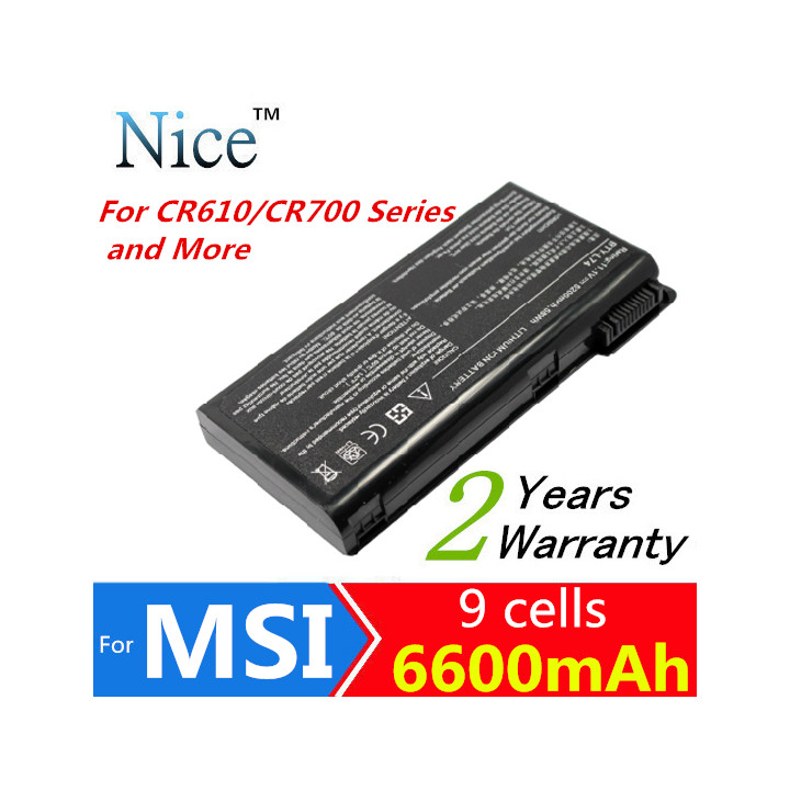 9 cell laptop battery for msi a5000 a6000 a6200 a6203 a6205 a7200 ms-1683 ms-1684 a6000 jr international - 1