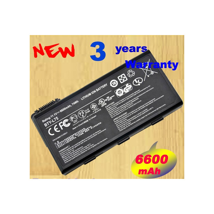 9 cell laptop battery for msi a5000 a6000 a6200 a6203 a6205 a7200 ms-1683 ms-1684 a6000 jr international - 3