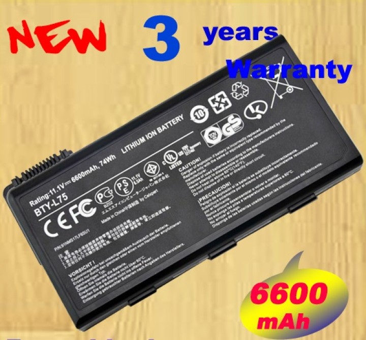 Batería 11.1v 6600mah msi a5000 a6000 a6200 a6203 a6205 a7200 ms-1683 ms-1684 a6000 jr international - 3