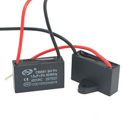 condensador CBB61 450V 1UF ventilador del condensador del ventilador de escape condensadores