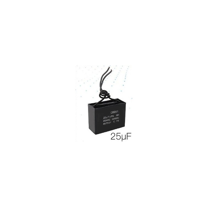 AC 450V 25uf 25mf 450v 25 micro farad zwei verdrahtete Blei Motor Running Kondensator CBB61