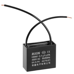 capacitor CBB61 450V 2.7uf 450v 2.7mf 2.7 mf uf micro farad fan exhaust fan capacitor capacitance capacitors 2uF