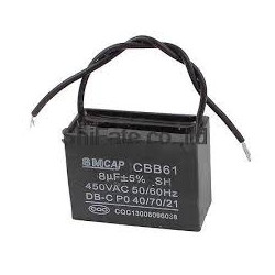 CBB61 Metallized Capacitor for Motor Start-up Ceiling Fan 500VAC 8uF 8mf