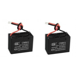 CBB61 Condensador Metalizado para Motor de Arranque Ventilador de Techo 500VAC 8uF 8mf