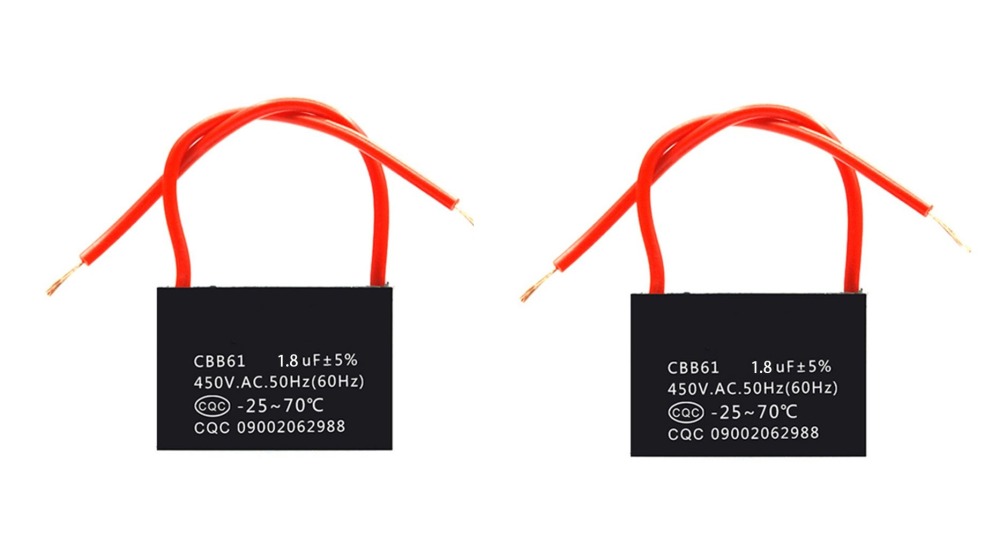 capacitor CBB61 450V 1.8UF fan exhaust fan capacitor capacitance capacitors 2uF