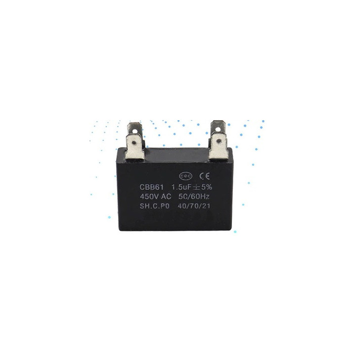 capacitor CBB61 450V 1.5UF fan exhaust fan capacitor capacitance capacitors 2uF