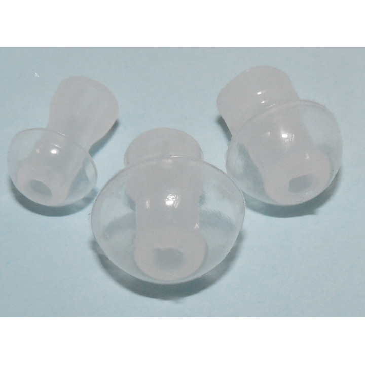 Ear tip for hearing aid and aso aso1 lot of 3 caps small medium and large size jr international - 1