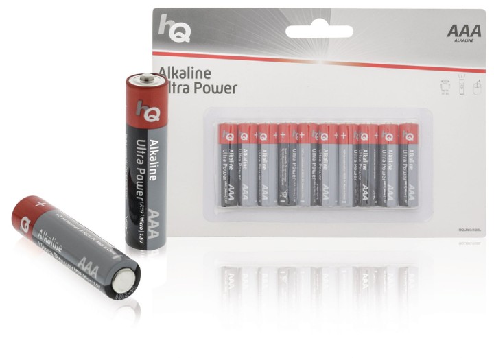 10 batteria elettrica 1.5v aaa lr03 alcalina hq-alk-aaa-02 mn2400 r03p sum4 lr3 4003 824 hp16 am4 k3a konig - 4
